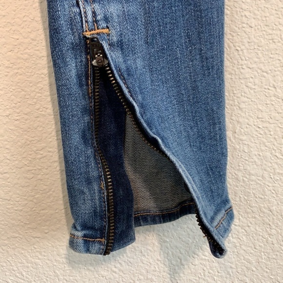 Rag & Bone Blue Ankle Zip Jeans Distressed Skinny Women’s Size 25 - Picture 5 of 16
